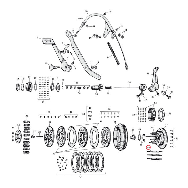 Stud, clutch hub (long)