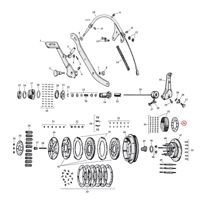 Bearing plate, clutch hub
