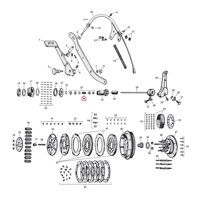 Spring, pushrod seal kit