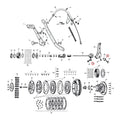 Lockwasher, clutch release lever — 44-52 45" W models (NU)