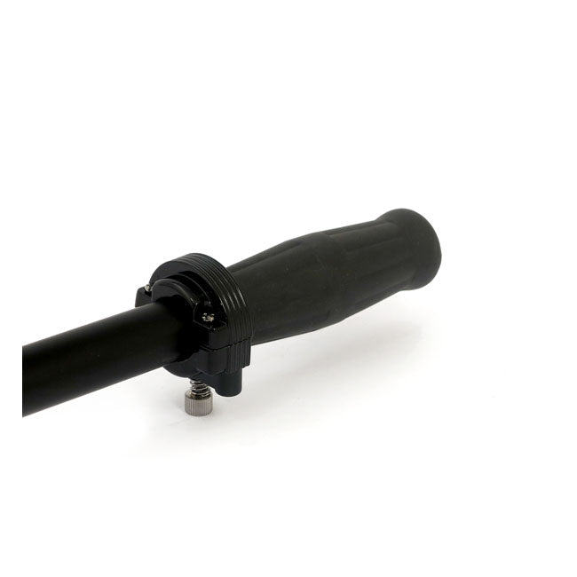 Throttle clamp set, dual cable. Black