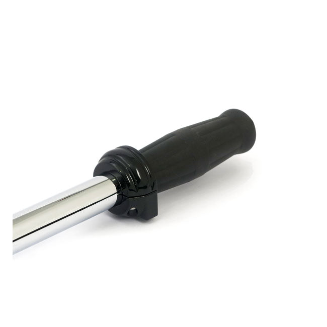 Custom throttle clamp, dual cable — 81-95 Big Twin; XL Sportster (NU)