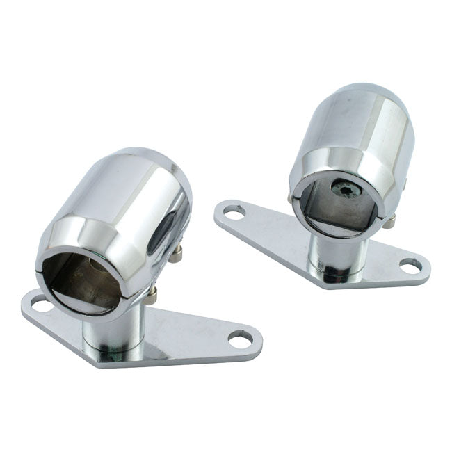 Springer custom fender mount set. .950" I.D. Chrome