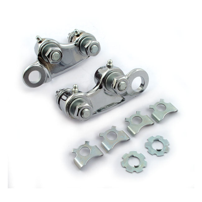 Replacement rocker set for STD to+12" Springer forks. Chrome