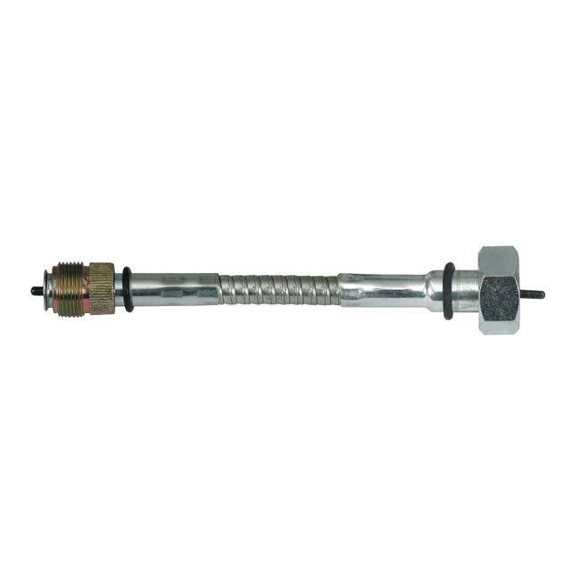 Speedo cable, rear wheel drive. Metal housing — 37-52 45" WL Flathead with OEM speedo (NU)