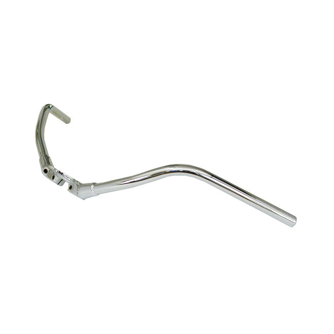 Early springer handlebar, inline, chrome — Custom H-D with early OEM or reproduction in-line Springer forks
