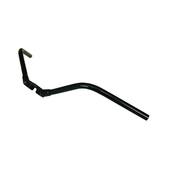Early springer handlebar, inline, black — Custom H-D with early OEM or reproduction in-line Springer forks
