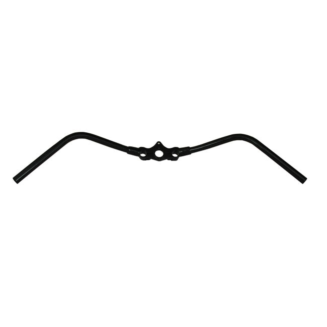 Early springer handlebar, inline, black — Custom H-D with early OEM or reproduction in-line Springer forks