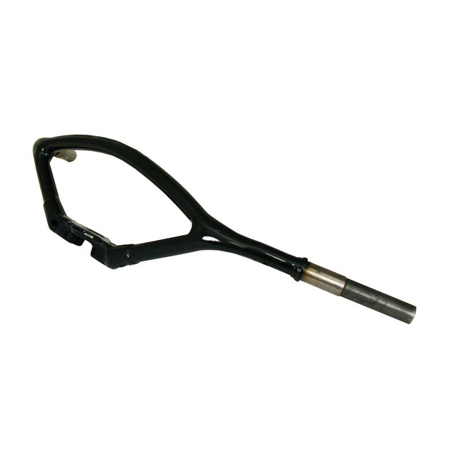 Early springer handlebar, inline, black — All early H-D with OEM or reproduction in-line Springer forks