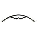 Early springer handlebar, inline, black — All early H-D with OEM or reproduction in-line Springer forks