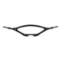 Early springer handlebar, offset, black — All early H-D with OEM or reproduction negative off-set Springer forks