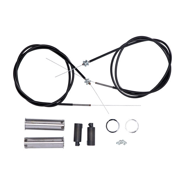Springer handlebar throttle kit — 49-53 H-D with internal throttle & stock Linkert carburetor (NU)