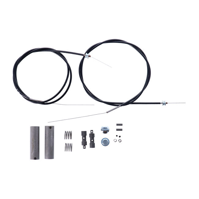Springer handlebar throttle kit — 54-73 H-D with internal throttle & Linkert carburetor (NU)