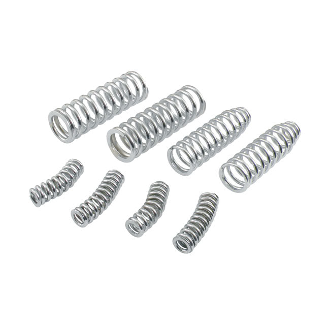 Replacement 8-spring set for early Springer forks. Chrome