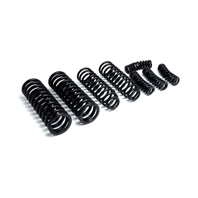 Replacement 8-spring set for early Springer forks. Black Par