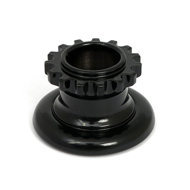Stem crown nut, Springer forks. Black — 39-48 Big Twin (NU)