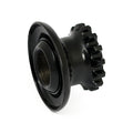 Stem crown nut, Springer forks. Black — 39-48 Big Twin (NU)