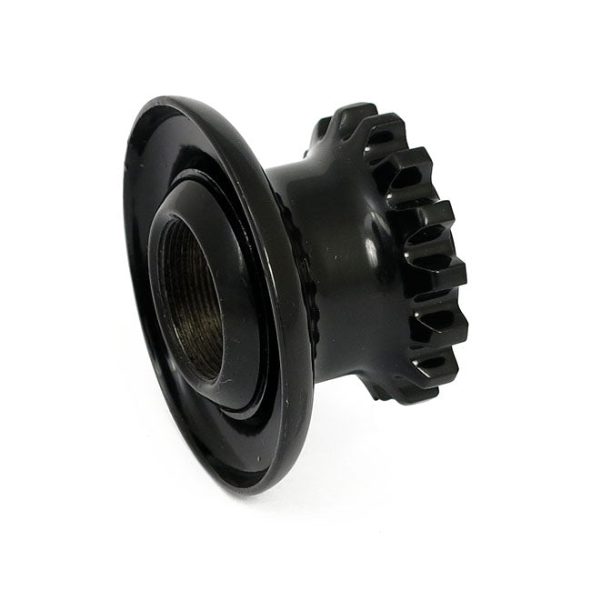 Stem crown nut, Springer forks. Black — 39-48 Big Twin (NU)