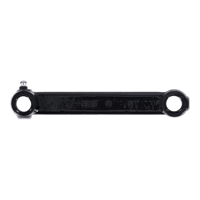 Front brake shackle for Springer forks, black — WLC/Big Twin/Servi models
