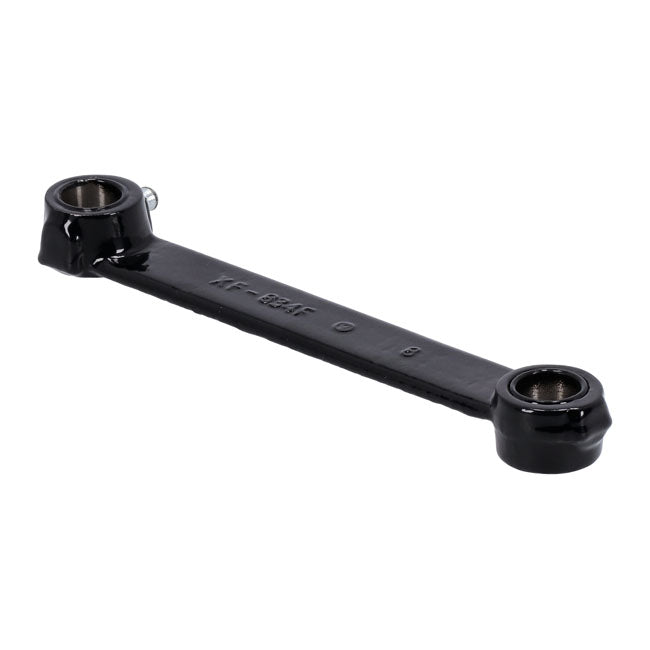 Front brake shackle for Springer forks, black — WLC/Big Twin/Servi models