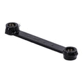 Front brake shackle for Springer forks, black — WLC/Big Twin/Servi models