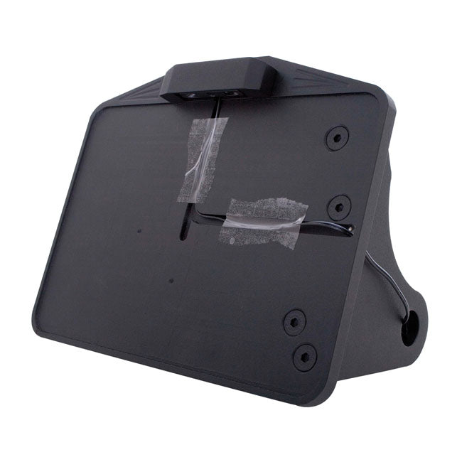 CPV, side mount license plate bracket kit. Black EU — 84-07 Softail (NU)