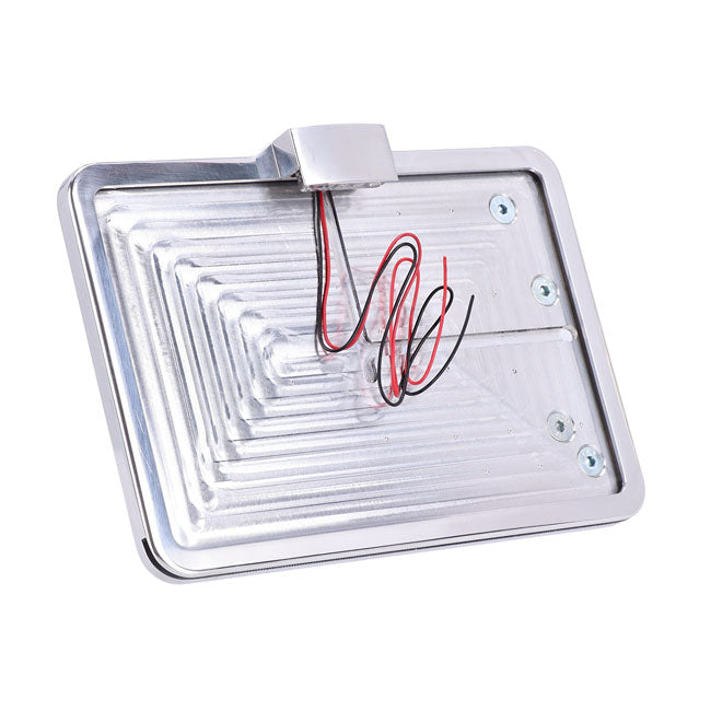 CPV, ''slide-in'' license plate bracket. Side mount, polished — 84-07 Softail (NU)