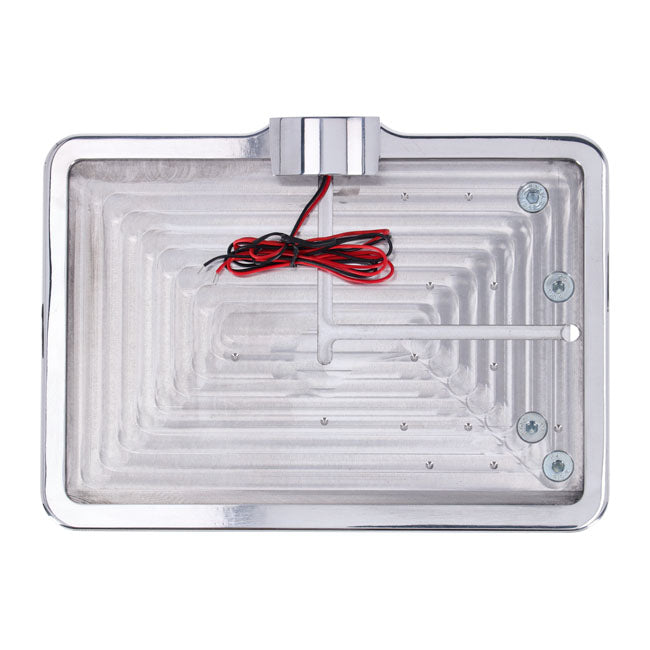 CPV, ''slide-in'' license plate bracket. Side mount, polished — 08-17 Softail (NU)