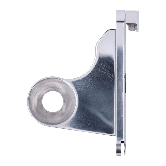 CPV, ''slide-in'' license plate bracket. Side mount, polished — 08-17 Softail (NU)