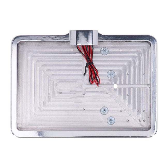 CPV, ''slide-in'' license plate bracket. Side mount, polished — 57-22 XL Sportster (NU)