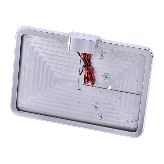 CPV, ''slide-in'' license plate bracket. Side mount, polished — 57-22 XL Sportster (NU)