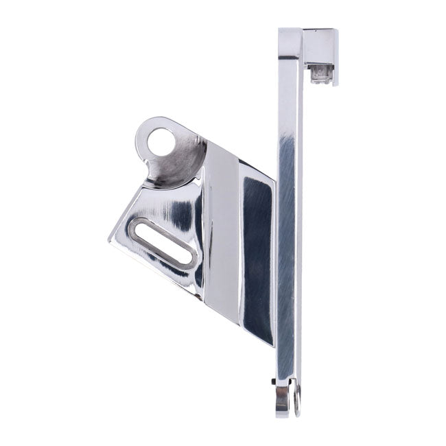 CPV, ''slide-in'' license plate bracket. Side mount, polished — 02-17 V-Rod (Excl. 08-17 VRSCF Muscle) (NU)