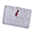 CPV, ''slide-in'' license plate bracket. Side mount, polished — 91-17 Dyna (NU)