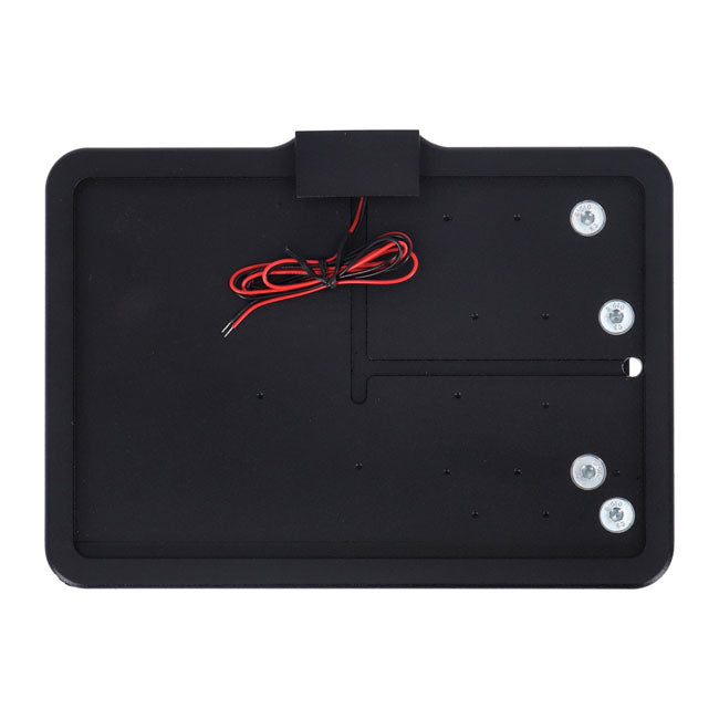 CPV, ''slide-in'' license plate bracket. Side mount, black — 08-17 Softail (NU)