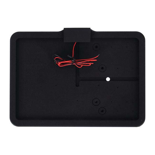 CPV, ''slide-in'' license plate bracket. Side mount, black — 57-22 XL Sportster (NU)