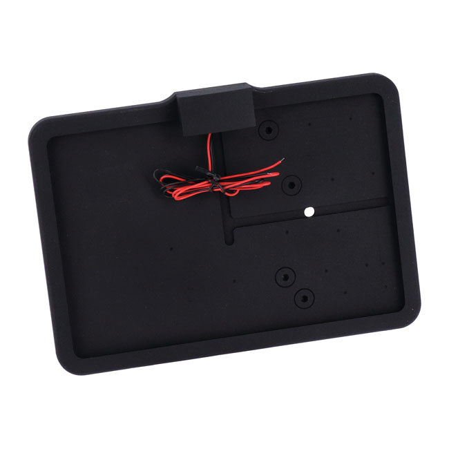 CPV, ''slide-in'' license plate bracket. Side mount, black — 57-22 XL Sportster (NU)
