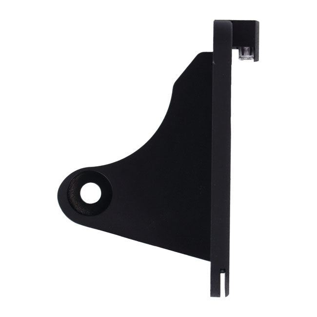 CPV, ''slide-in'' license plate bracket. Side mount, black — 57-22 XL Sportster (NU)