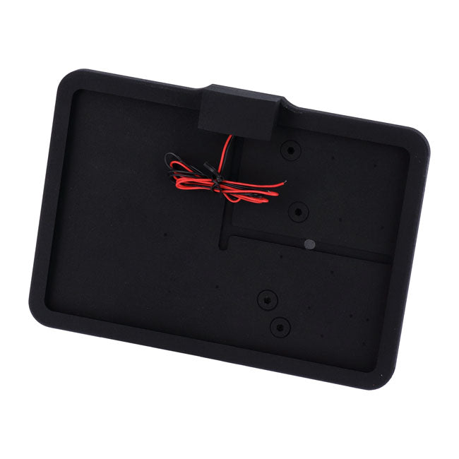 CPV, ''slide-in'' license plate bracket. Side mount, black — 57-22 XL Sportster (NU)