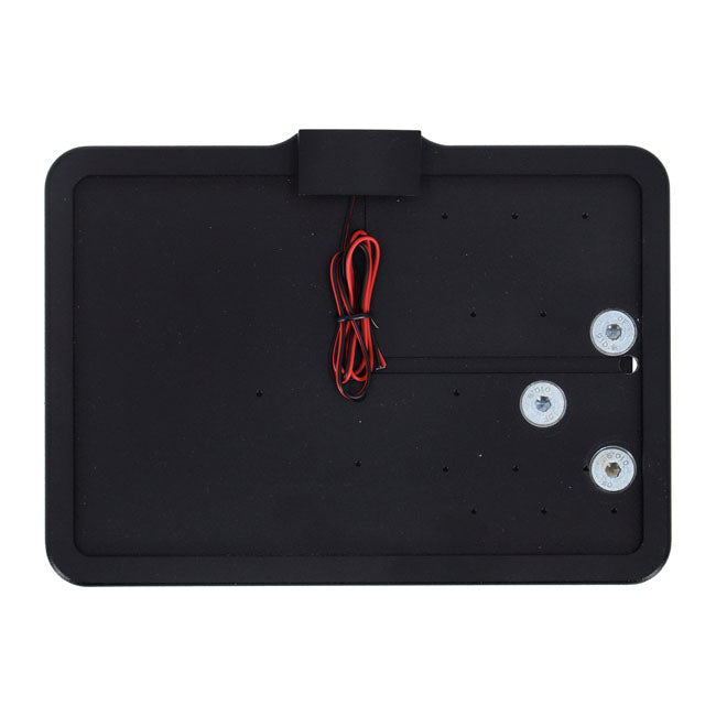 CPV, ''slide-in'' license plate bracket. Side mount, black — 02-17 V-Rod (Excl. 08-17 VRSCF Muscle) (NU)