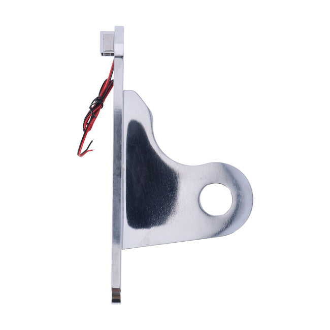 CPV, side mount license plate bracket. Polished — 08-17 Softail (NU)
