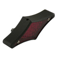 Flat-lens diamond LED taillight. Black