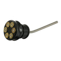 CVP, oil tank fill plug, with dipstick. Bullet. Black — 84-99 Softail (NU)