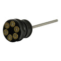 CVP, oil tank fill plug, with dipstick. Bullet. Black — 00-17 Twin Cam Softail (Excl. FXSB; FXCW/C) (NU)