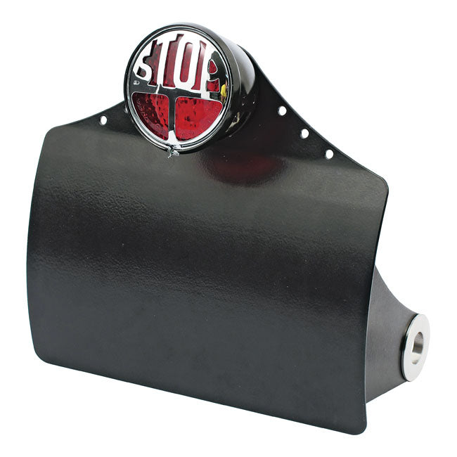 Cpv curved license plate bracket — 08-17 SOFTAIL