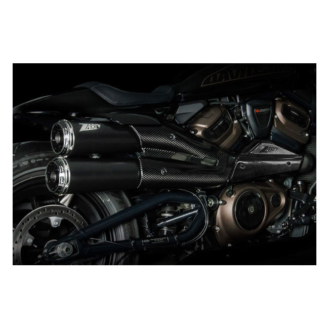 Zard, Sportster S Top Gun exhaust system. Matte black