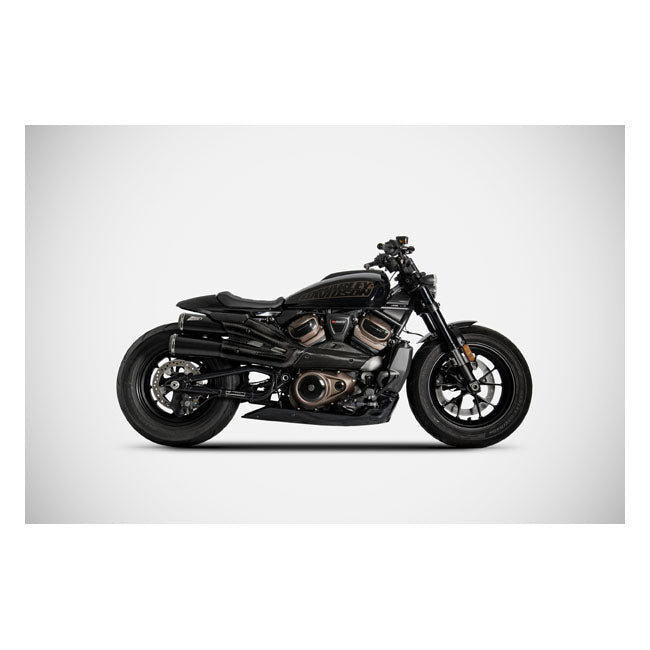 Zard, Sportster S Top Gun exhaust system. Matte black