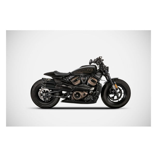 Zard, Sportster S GT exhaust system. Matte black