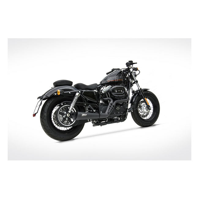 Zard, Conical 2-1 XL Sportster exhaust system. Matte black