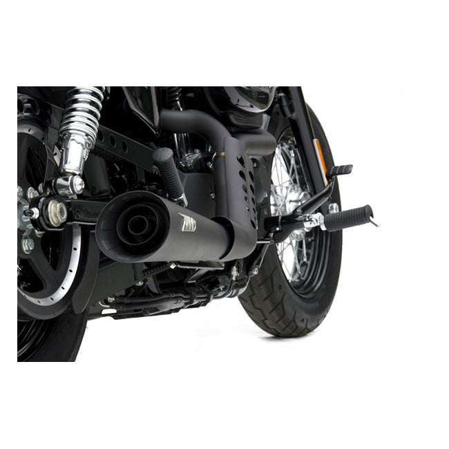 Zard, Sport 2-1 exhaust XL Sportster. Black — 04-13 XL883/1200 Sportster (Excl. XL1200X) (NU)