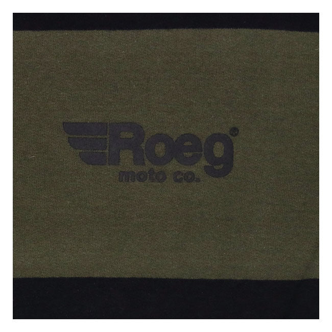 Roeg Shawn stripe sweatshirt army/black